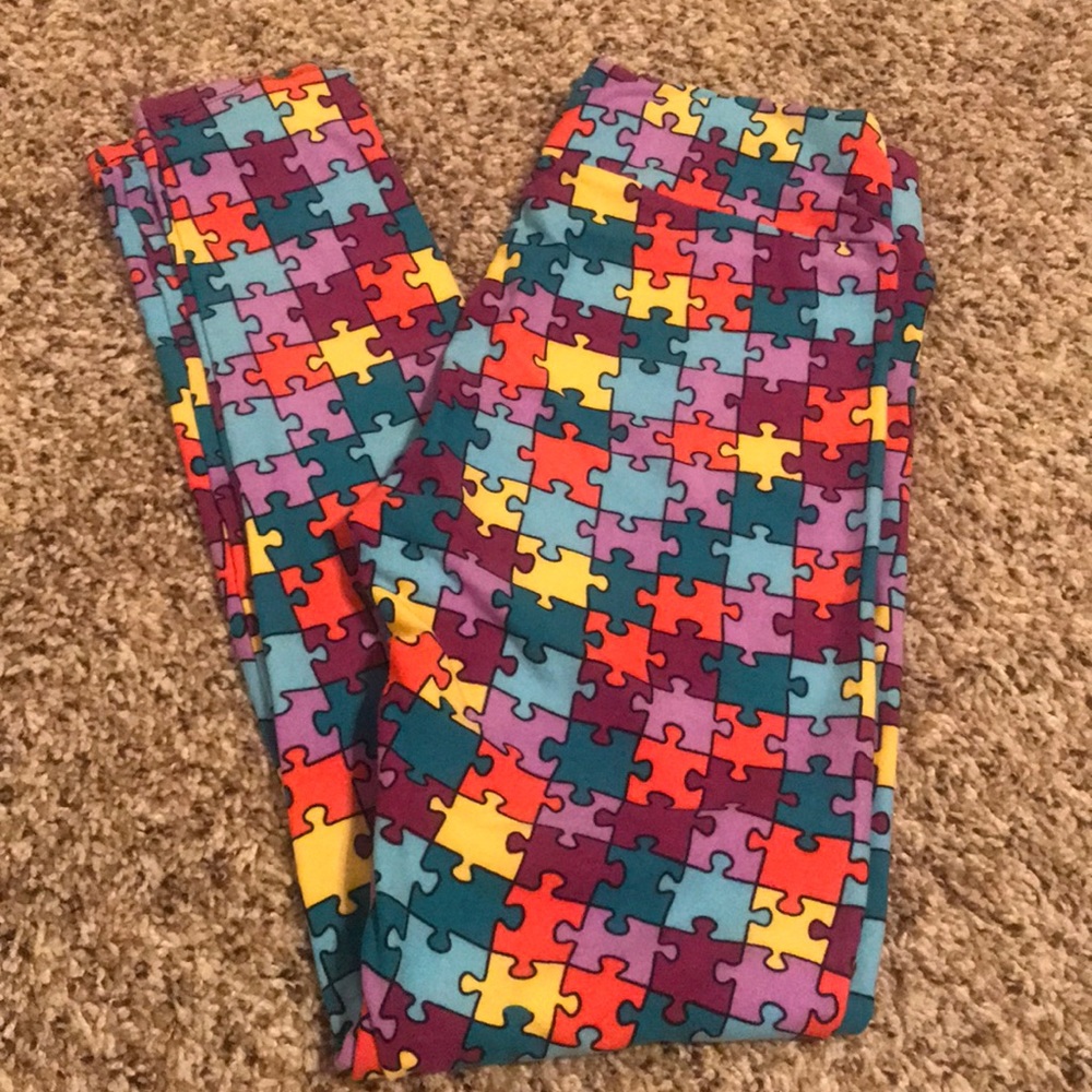 Brand new OS Lularoe autism awareness leggings
